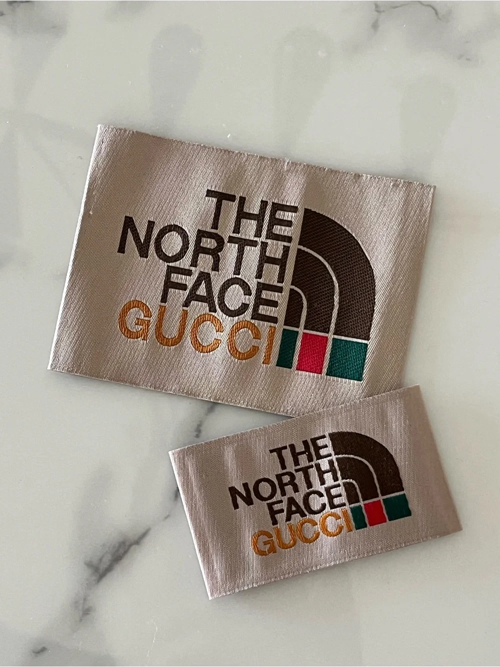 Gucci x North Face Logo Fabric Labels